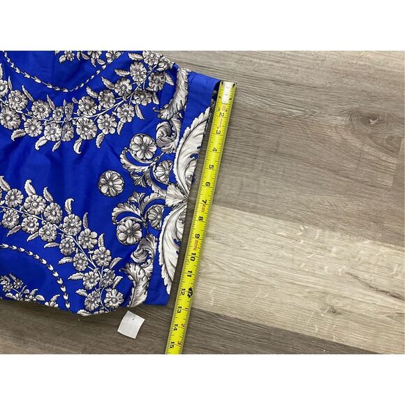 Yoana Baraschi for Anthropologie Gilded Estate Blue Pencil Skirt, Size 0 - Picture 3 of 9